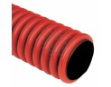 Труба гофрована Kopos Kopoflex 200/176 двостінна гнучка червона (25м) 4820080460718